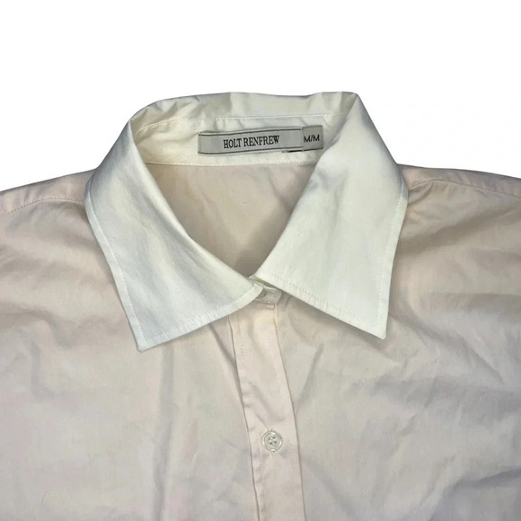 Holt Renfrew  Blouse | Two Tone Pink and white | Size M - Picture 3 of 4